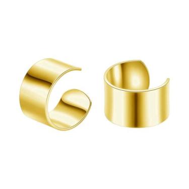 Imagem de Brincos De Pressão Femininos De Aço Inoxidável Com Folha, Sem Furo, Ac