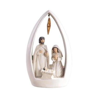 Imagem de Escultura Religiosa De Presépio Para Decoração De Casa Em Quartos, Sal