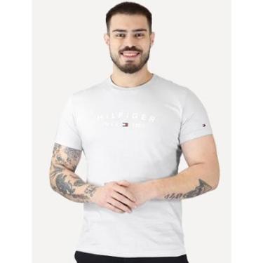 Imagem de Camiseta Tommy Hilfiger Masculina Fathers Arc USA Off-White-Masculino