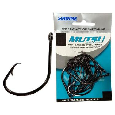 Imagem de Cartela de Anzol Mutsu Blacknickel - Marine Sports, 5/0