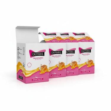 Imagem de Kit Cera Depilatória Em Tablet 4 Unidades Com Mel 1kg Depimiel, 4 Unid