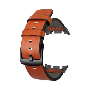 Imagem de Pulseira De Couro Luxuosa Para Samsung Galaxy Watch 8 40mm 44mm Classi