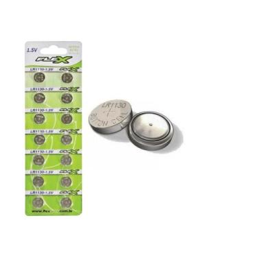Imagem de 14 Pilhas Baterias Lr1130 Lr54 Ag10 Alcalina Flex Cartela