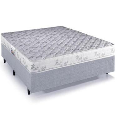 Imagem de Cama Box Casal Desmontável Herval Cannes, Espuma D33, 56x138x188 cm