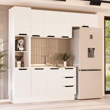 Imagem de Cozinha Modulada 4 Pecas sem Pia e Rodape Maeena Politorno