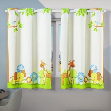 Imagem de Cortina Infantil 2,00m x 1,30m Estampada Decorativa Menino Menina Alta