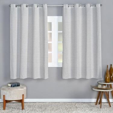 Imagem de Cortina Dora 2,20m x 1,40m Sala Quarto Tecido Rústico Texturizado - En