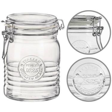 Imagem de Pote Hermético Vidro Organizador 750ml Bormioli Rocco Officina 1825 Ma