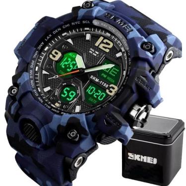Imagem de Relógio masculino skmei 1155b á prova d'água esporte digital,  Camufla