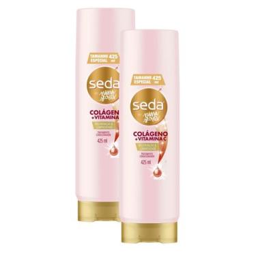 Imagem de 2 Condicionador Seda Niina Secrets Colágeno Vitamina C 425ml