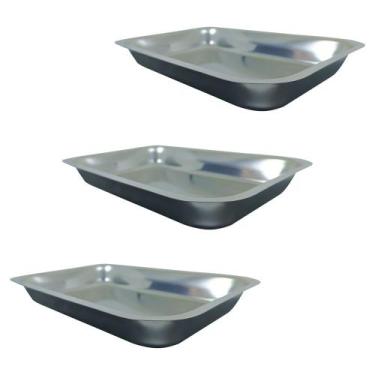 Imagem de Bandeja lisa econox 30x20x4 kit 3un fami, 30x20x4