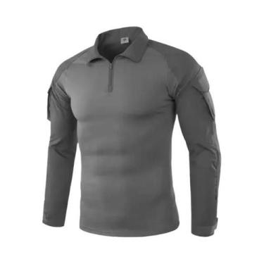 Imagem de Camiseta Tática De Manga Longa Camuflada Para Homens, Respirável, Para