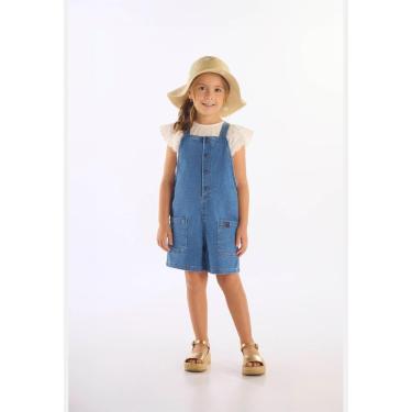 Imagem de Jardineira Unissex Infantil em Jeans Up Baby-Unissex