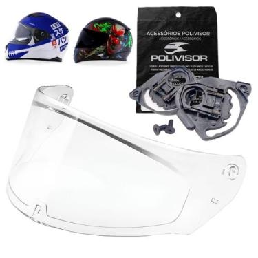 Imagem de Viseira Antirrisco Para Capacete Ls2 FF320 FF353 FF800 Reparos Laterai