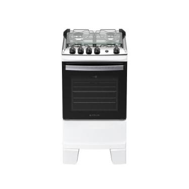 Imagem de Fogão 4 bocas Atlas Agile Up Automático Mesa Inox, BRANCO