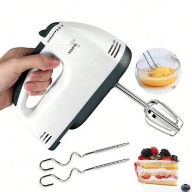 Imagem de Batedeira Portatil De Mão 180W Pão Massa Bolo 110V Com 7 Velocidades -