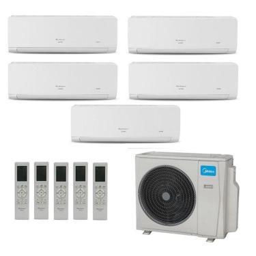 Imagem de Ar Condicionado Multisplit HW Inverter 42.000 Btu (5x Evap 9.000) Quente Frio 220v