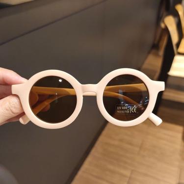 Imagem de Óculos de Sol Infantil OEM Redondos Modernos com Lente AC e Armação PC Leve sku-0 para...