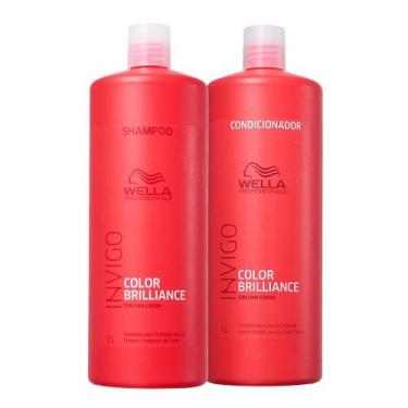 Imagem de Kit Wella Professionals Invigo Color Brilliance Shampoo 1000ml + Condi