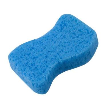 Imagem de Esponja Para Banho Limpeza Delicada Soft Maciez Marco Boni, Azul