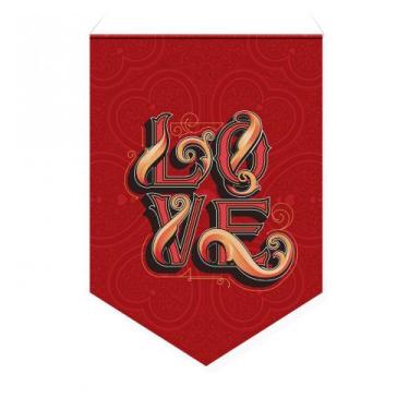 Imagem de Bandeirola LOVE 32x24cm - FABRICA GEEK