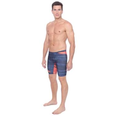 Imagem de Bermuda Jammer de Natação Speedo Magma Navy Blue Águas Abertas, M, Azu