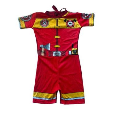 Imagem de Fantasia Infantil Profissões Bombeiro Carnaval - Kids, G, Bombeiro