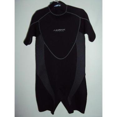 Imagem de Roupa Neoprene Short John Akona Surf, Wake, Mergulho, Jet - .., 11/12