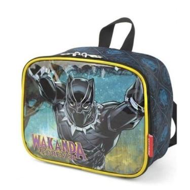 Imagem de Lancheira Esc. Infantil Luxcel LA38133AG-PT Pantera Negra, Preto