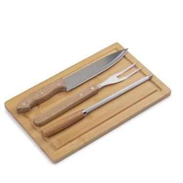 Imagem de Kit para Churrasco com 4 Peças BBQ Easy - Broglio Cerâmica ltda