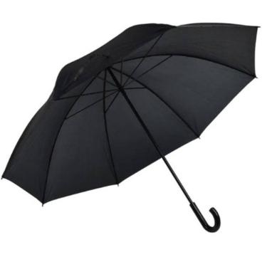 Imagem de Guarda Chuva Amplo Armação Firme Automático Preto - Preto