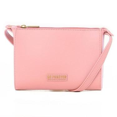 Imagem de Bolsa Transversal Feminina Be Forever Glossy Rafitthy 13323, Rosa