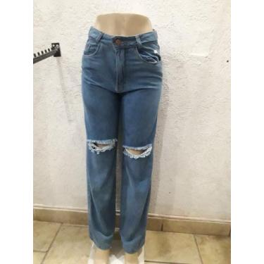 Imagem de Calça jeans wide leg tam 38 - Claveli