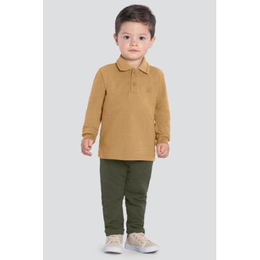Imagem de Camisa Polo Piquet infantil menino Mundi - 1, 1, Marrom