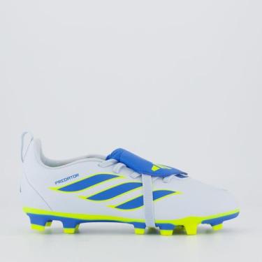 Imagem de Chuteira Adidas Predator Club Campo Juvenil Azul Claro, 36