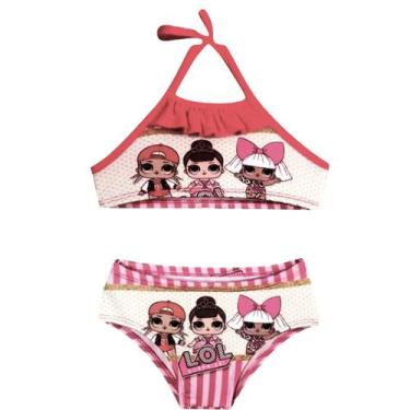 Imagem de Biquini Infantil Moda Praia Verão Com Proteção Uv Boneca Ros - ANJO DA