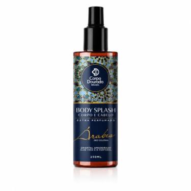 Imagem de Body Splash Corpo Dourado Brasil Árabes 250ml Corpo e Cabelo Extra Per