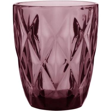 Imagem de Copo Home&Co 10x8x8cm Vidro Rosa 270ml 6pçs para Bar Festa e Mesa Post