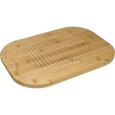 Imagem de Tábua de Corte Home&Co 1x40x30cm Bambu Natural para Cozinha Armazename