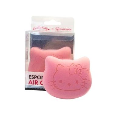 Imagem de Esponja Air Cushion Hello Kitty para Base e Pó com Apoio de Dedos Rosa Klass Vough