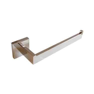 Imagem de Toalheiro de Rosto Quadrado Inox Cromada Slim - RENO