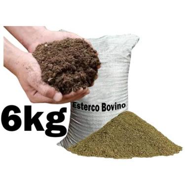 Imagem de Esterco bovino curtido puro sem terra para hortas de verduras, plantas