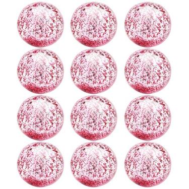 Imagem de Bolas de praia TURNMEON, 16 cm, infláveis, brilhos, rosa, pacote com 1