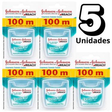 Imagem de Fio Dental Essencial Menta Johnson's Hortelã Kit 5 Und 100m