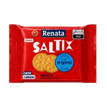 Imagem de Biscoito Sachê Snacks Saltix Salgados 7g Renata Pacote com 70 Unidades