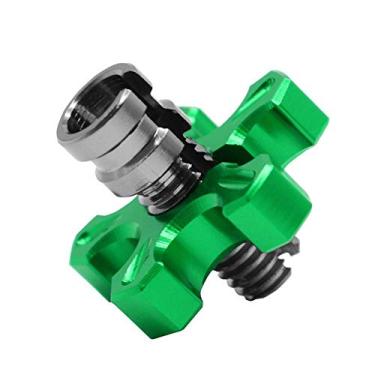 Imagem de Alavancas de embreagem de freio de motocicleta cabo ajustador parafuso de alumínio CNC usinado para Harley Honda Yamaha Suzuki Kawasaki BMW KTM Ducati Beneli ATV UTV Sport Bike (Verde, 10 mm)