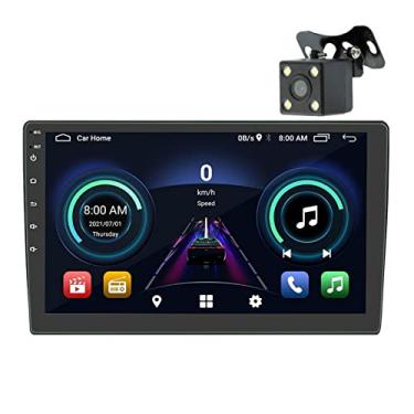 Imagem de Rádio estéreo do carro compatível com Carplay e Android Auto, 9/10,1 polegadas Double Din Multimídia MP5 Player Head Unit Suporta Navegação GPS, WiFi, Mirror Link, Rádio FM Bluetooth (10 inch)