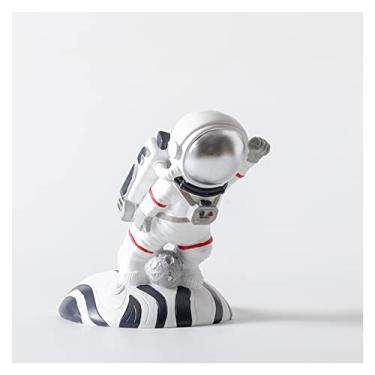 Imagem de Suporte de garrafa de vinho Superman Astronaut Suporte de garrafa de vinho Suporte de garrafa de vinho para bar de vinho, decoração de feriado, suporte empilhável de vinho (cor: C)