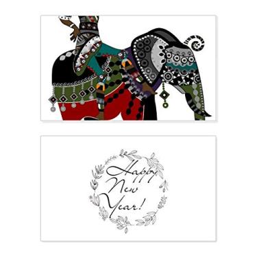 Imagem de Elefante trekking China Minoria Curativo Ano Novo Festival Cartão Bless Mensagem Presente