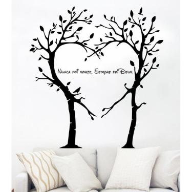 Imagem de Adesivo Decorativo Árvore Nunca foi sorte sempre foi Deus
